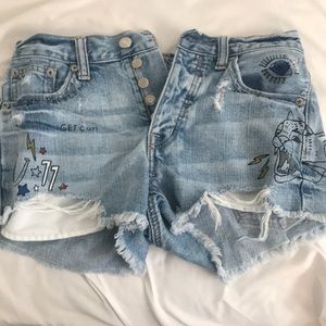 Vintage painted shorts